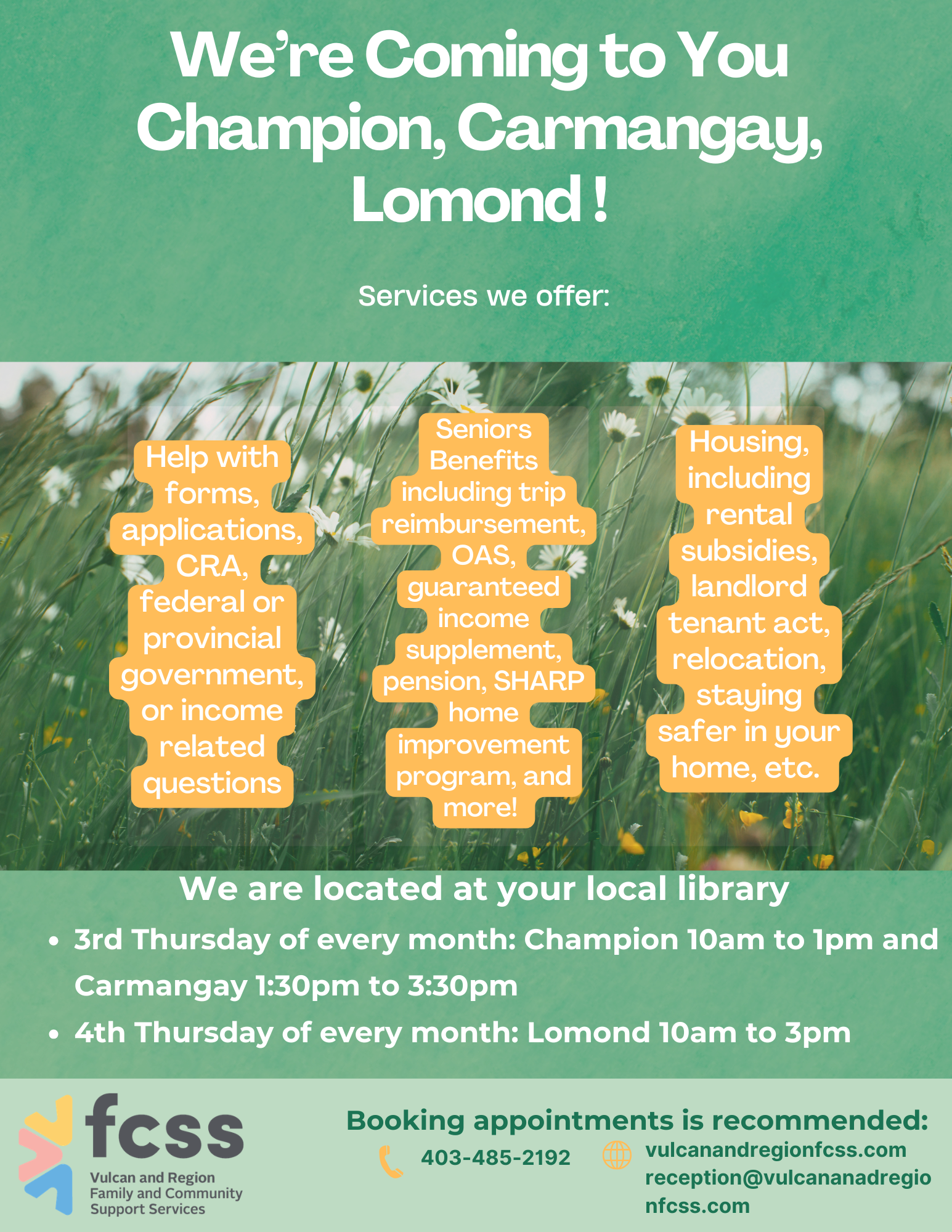 Champion, Carmangay, Lomond