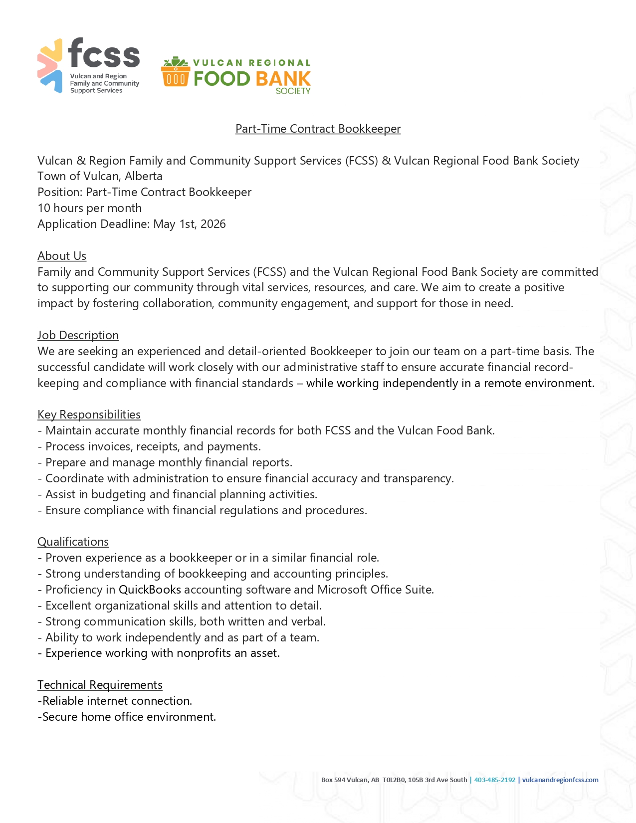 FCSS Job Posting